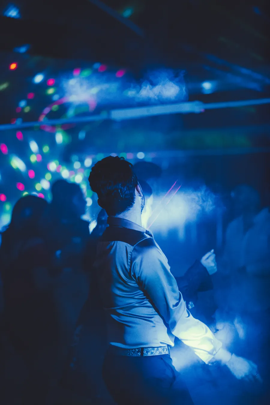 Soirée homme jeu de lumiere