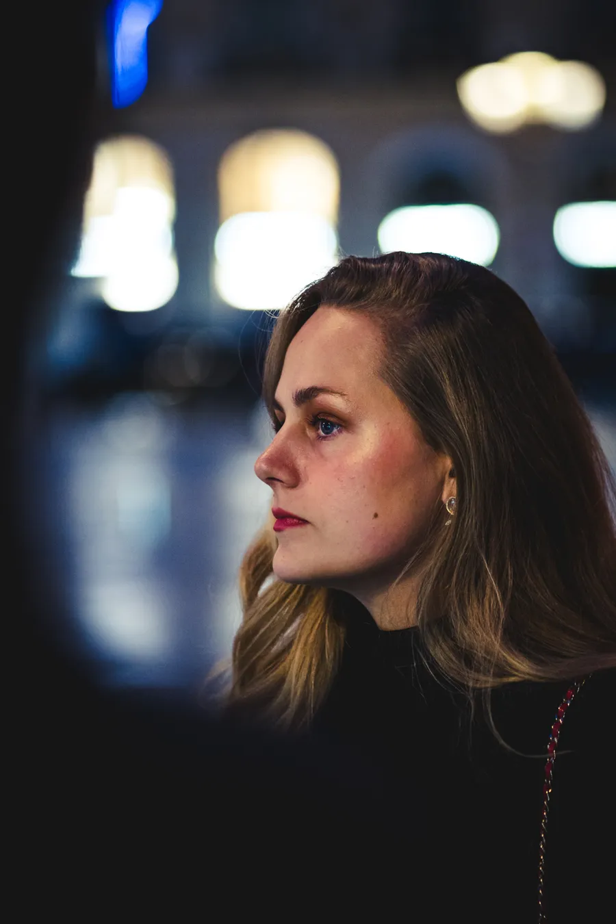 Portrait femme nuit