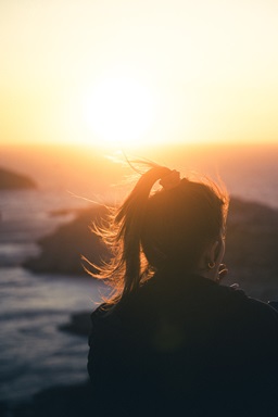 femme sunset